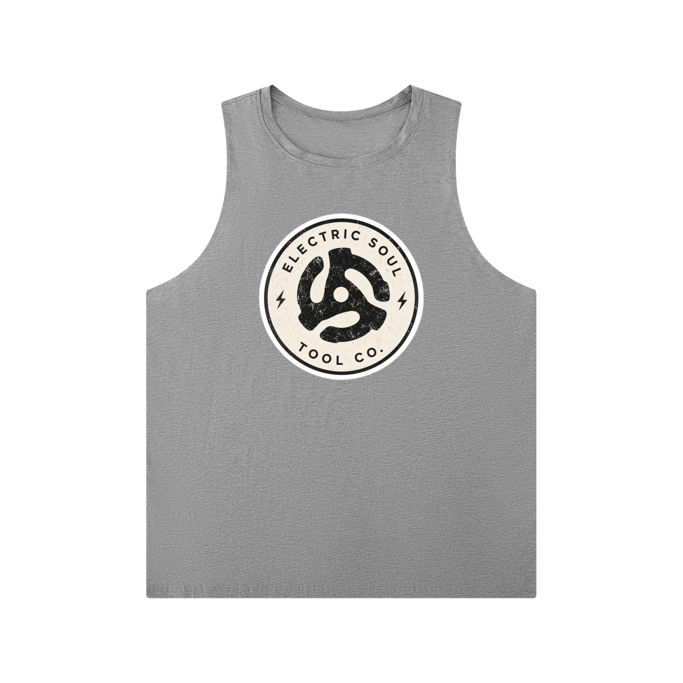 Men's Solid Color Crewneck Tank Top