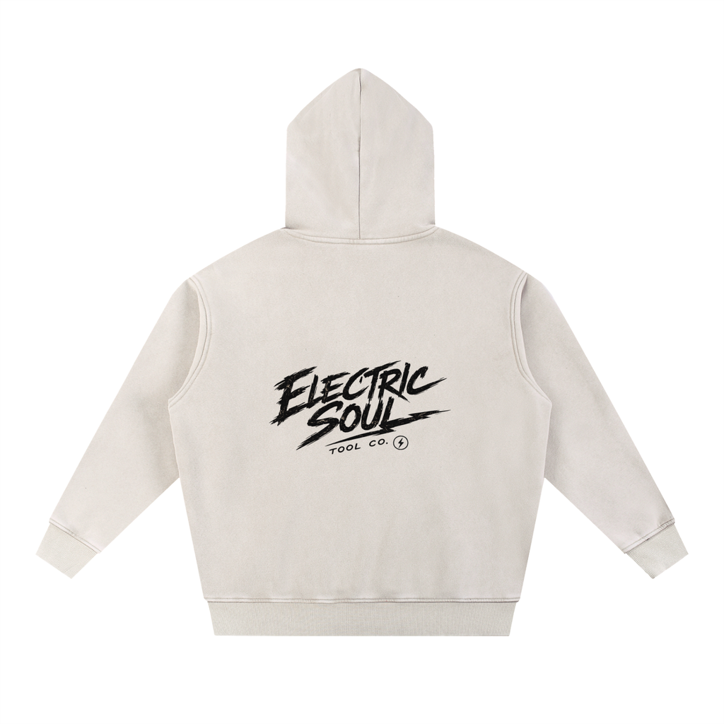 Snow Wash Fleece Oversize Hoodie