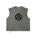 Distressed Grommet Eyelet Tank Top
