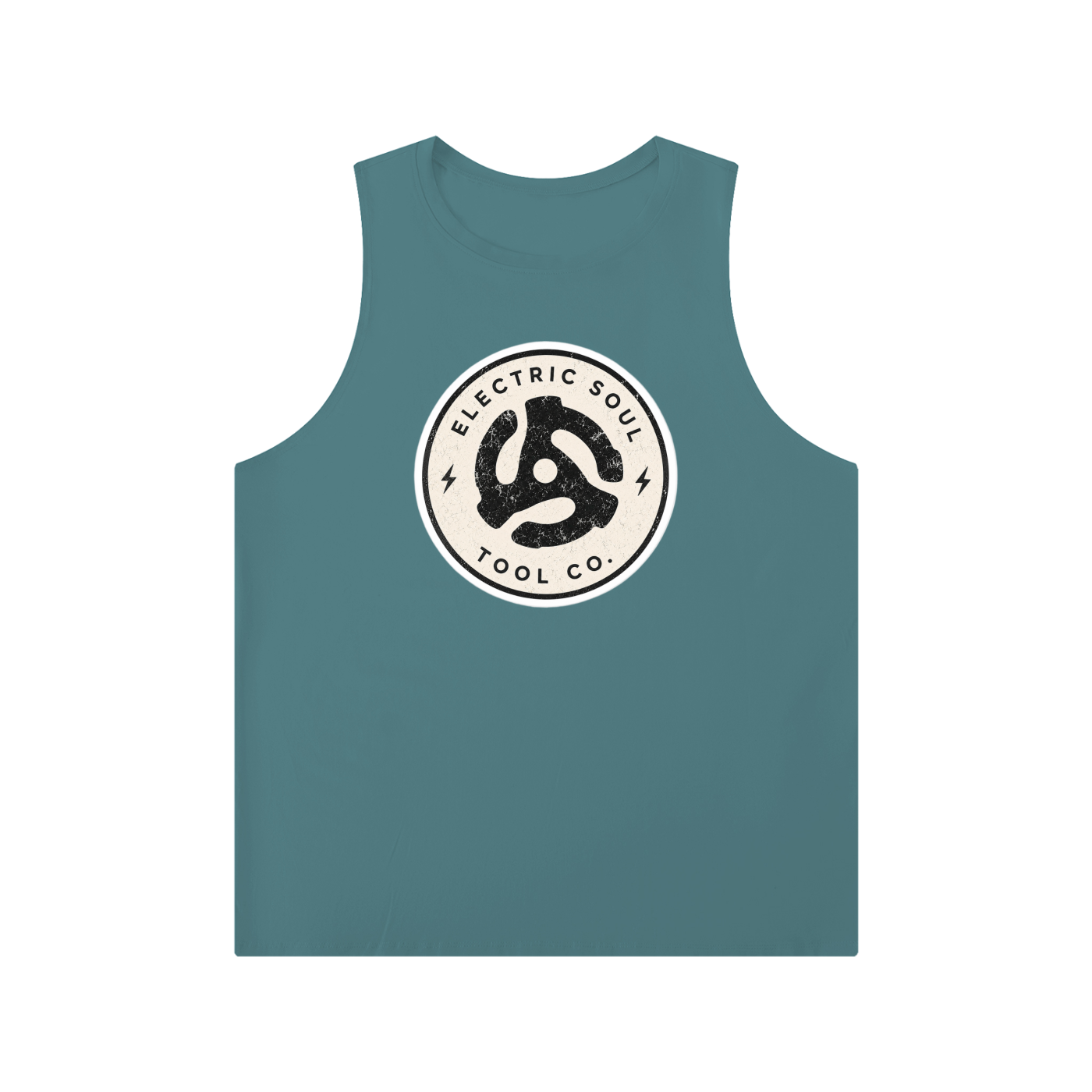 Men's Solid Color Crewneck Tank Top