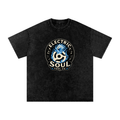 Snow Washed Oversized Cotton T-Shirt