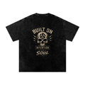 Snow Washed Oversized Cotton T-Shirt
